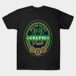 Celtics Pride: Black T-Shirt T-Shirt